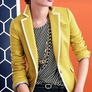 Banana Republic Chartreuse Contrast Blazer Size 4
